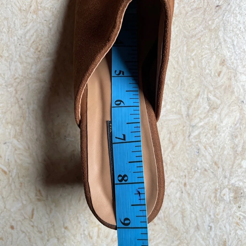 Tan Suede Mules - Picture 2 of 16